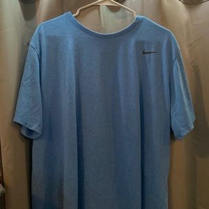 Blue nike dry fit shirt